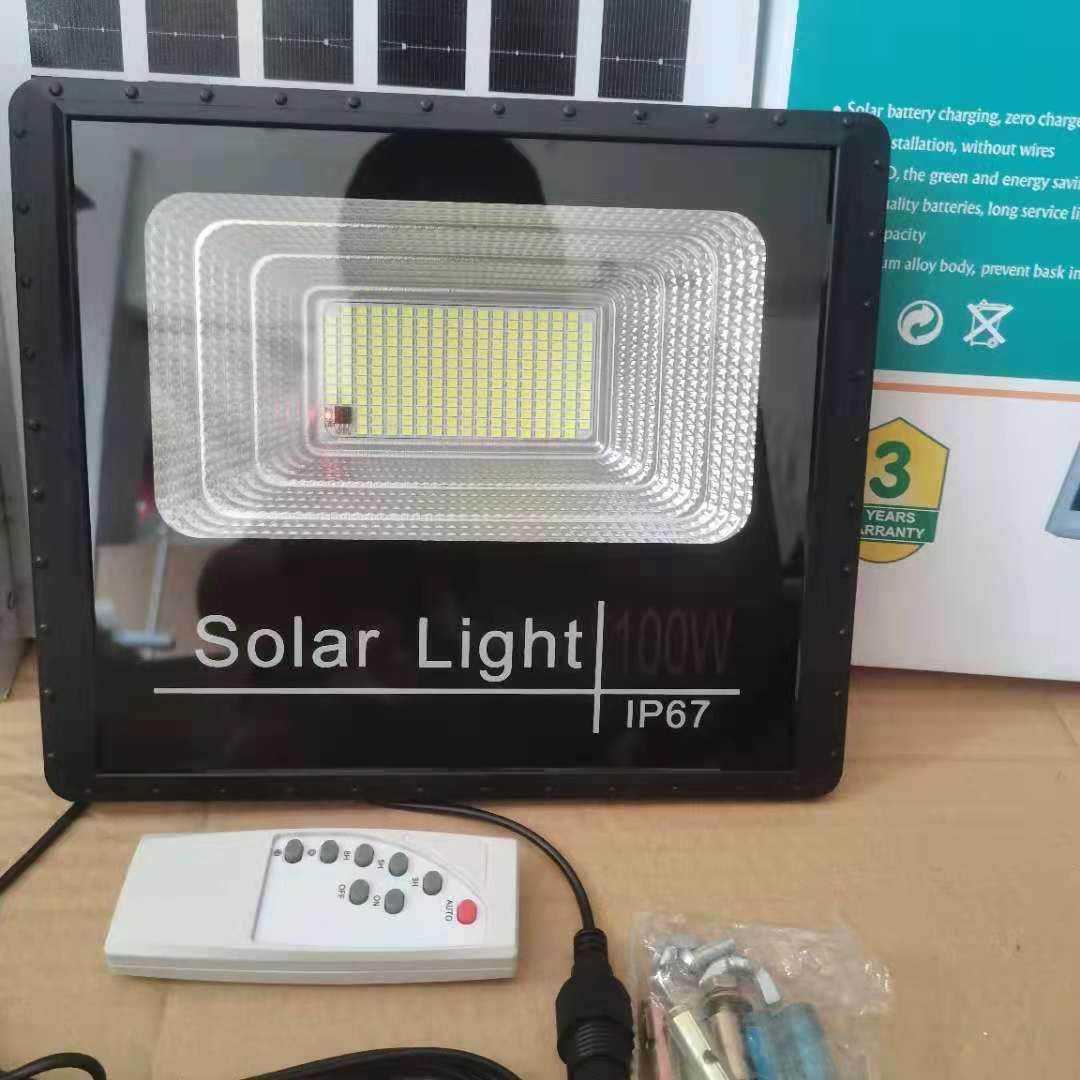 Solar floodlight IP65 outdoor waterproof 40w 60w 100w 200w 300w panel power street light led solar street light solar wall light outdoor led street light