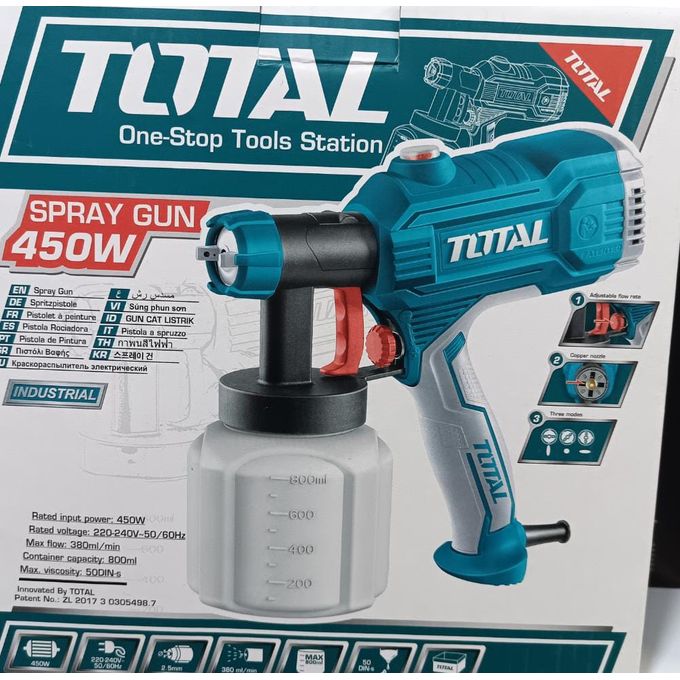 TOTAL ELECTRIC INDUSTRIAL SPARY GUN 450W