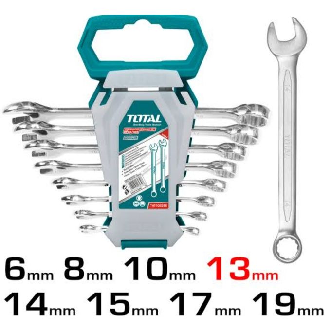 TOTAL 8PCS COMBINATION SPANNER SET