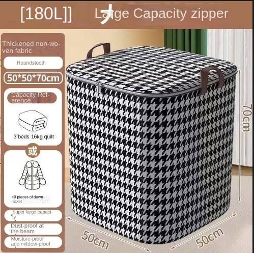 180L Large Capacity Clothes Storage Bag Organizer Blanket Containers with Reinforced Handle Foldable Storage Bag with Sturdy Zipper Fast delivery within 1-5 days