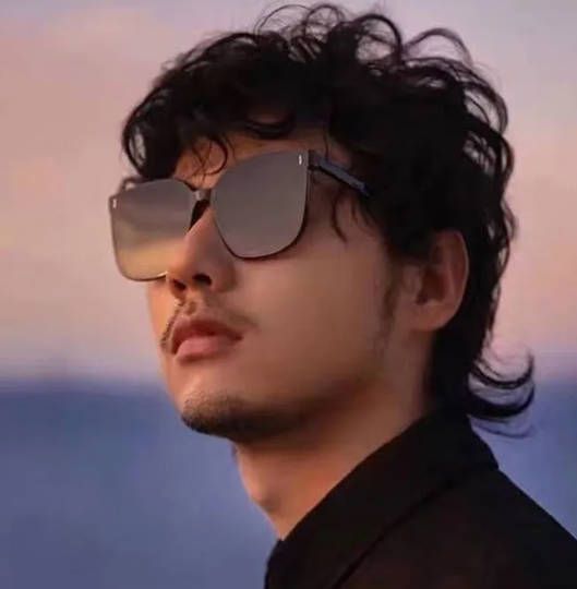 Male and female sunglasses internet celebrity personality handsome glasses boy