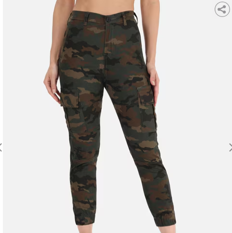 Generic (as Picture)Camouflage Casual Cargo Pants Mens Trousers Joggers  Sweatpants Trendy Streetwear Korean Harem Pants Male