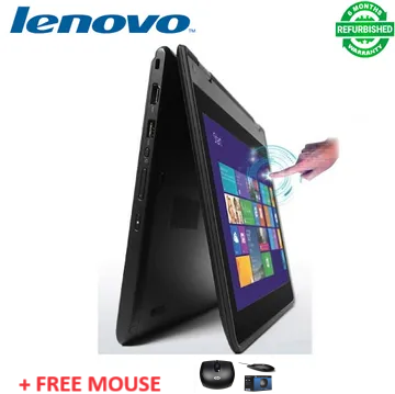 (Plus a free mouse) TOUCHSCREEN REFURBISHED LENOVO THINKPAD YOGA 11E 4GB RAM 128GB SSD , CELERON, 2 IN 1 LAPTOP , 5TH GENERATION X360