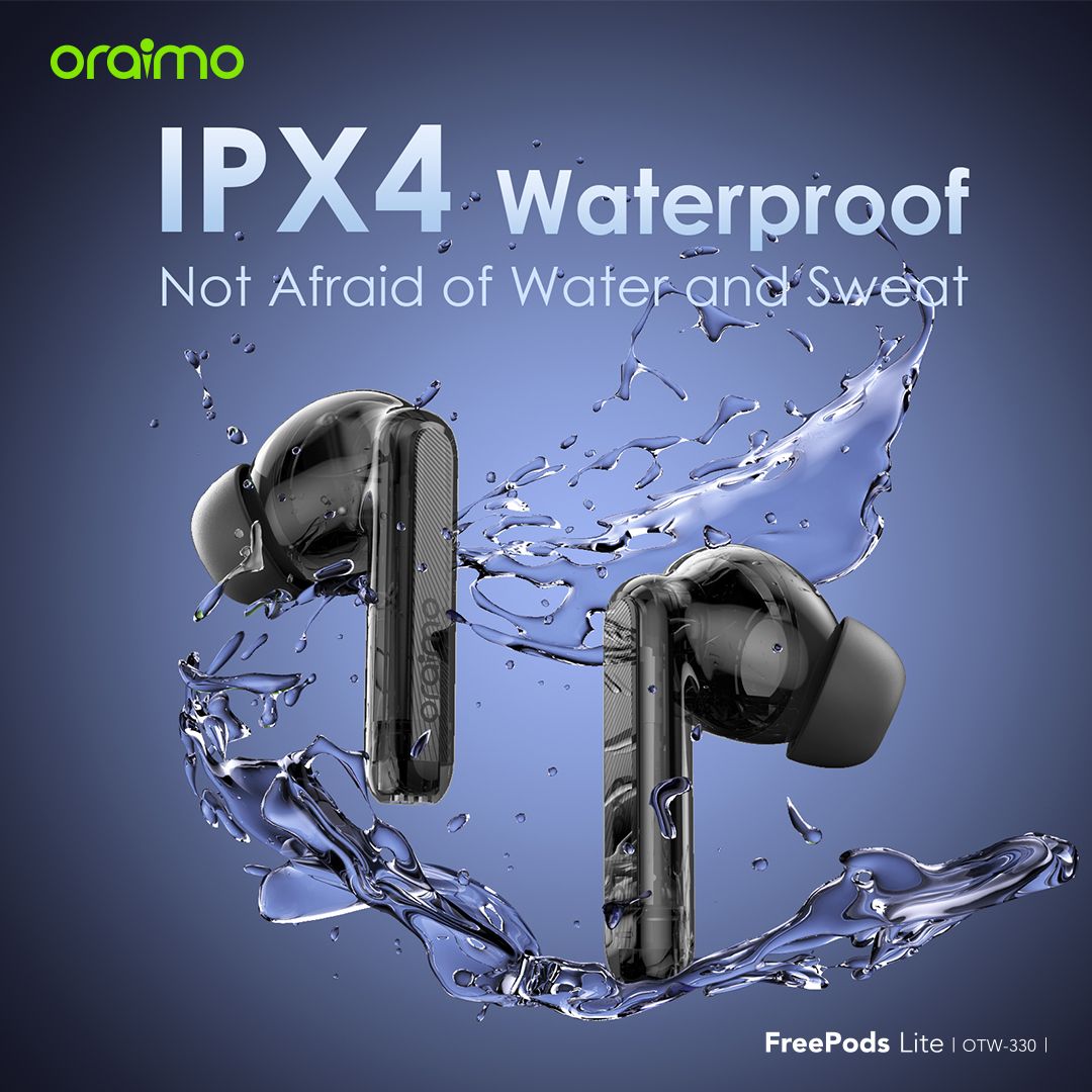 (SPECIAL OFFER)Oraimo FreePods Lite ENC True Wireless Earbuds Model: OTW-330 40 hrs playtime  Bluetooth earphone