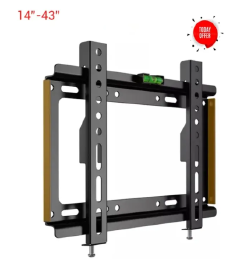 ⚡ FLASH SALE OFFER ⚡TV Wall Mount TV Stand 14″-43″ Plasma wall bracket Steel Material Fixed Solid Wall mount suitable for 14 inch to 43 inch Tv + Mobi GIFT