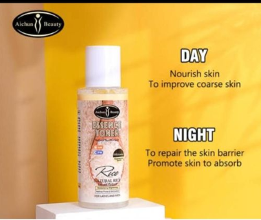 Aichun Beauty Natural Rice Essence Toner Hydrate Brightening Day Night