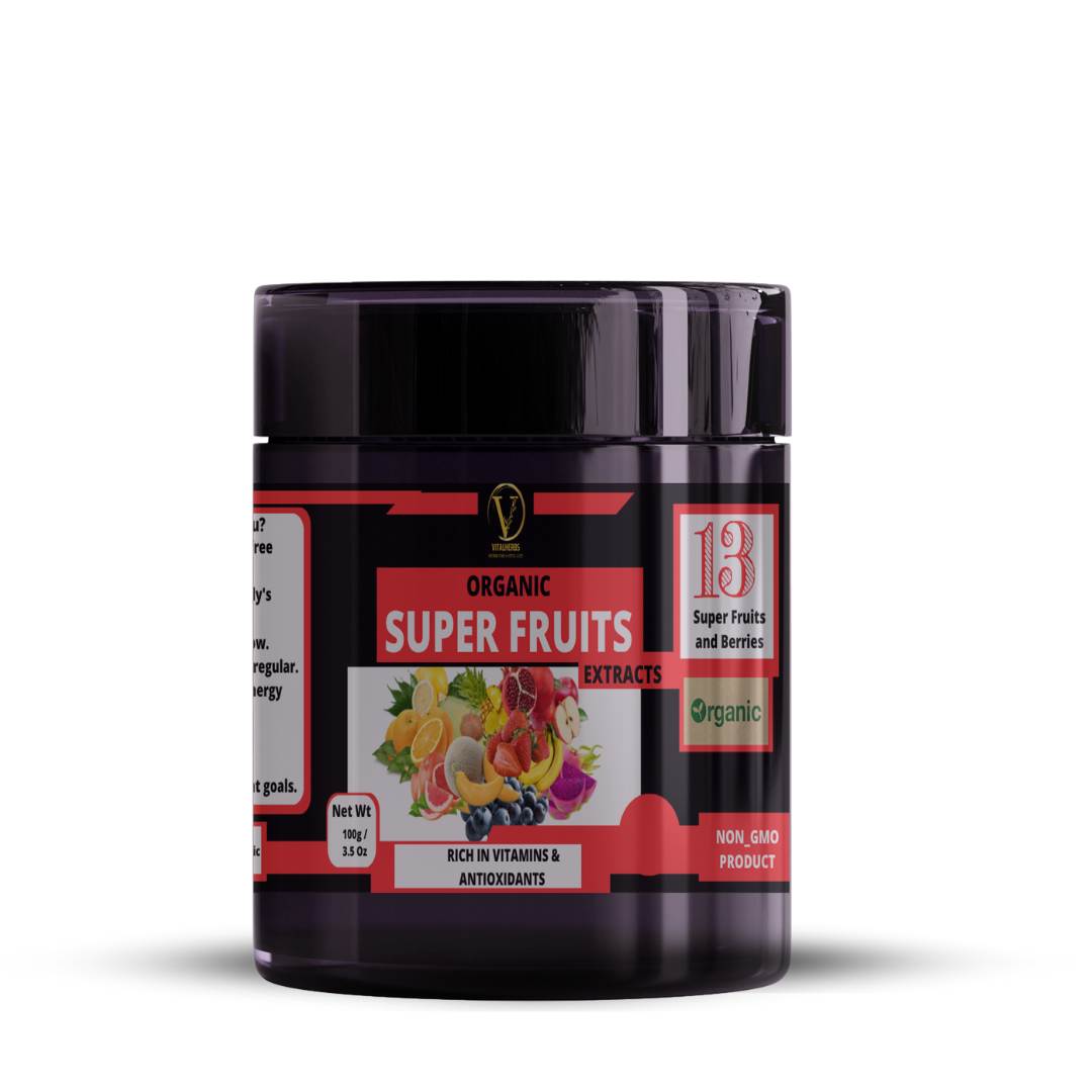Superfruits Extract Powder - 13in1,ForAntioxidant Rich,Immune System Support ,Heart Health & Digestive Harmony