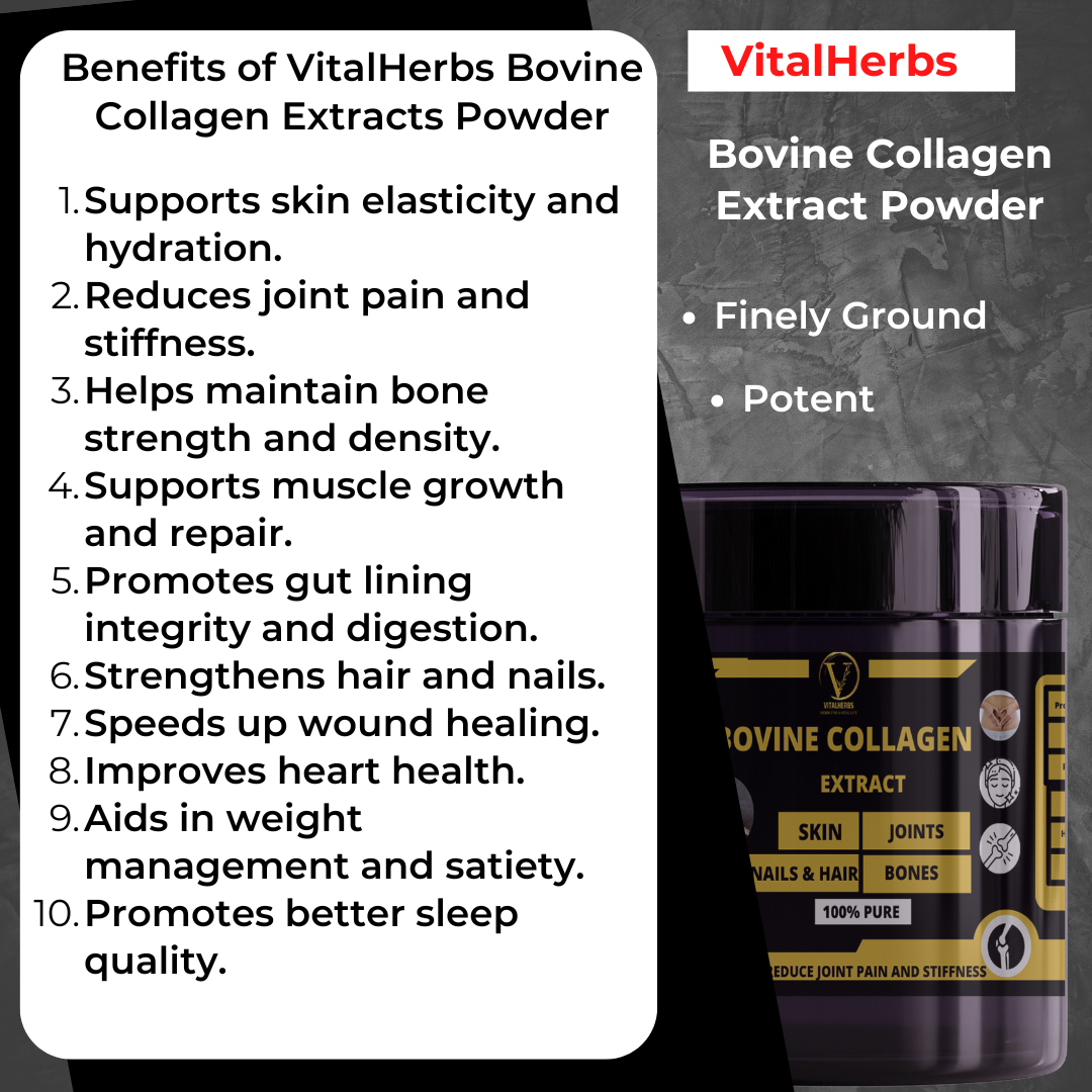 Bovine Collagen extract powder - 100% Pure,Finely Ground,Soluble in water,For skin elasticity, joint pain , bone strength,Strong hair and nails