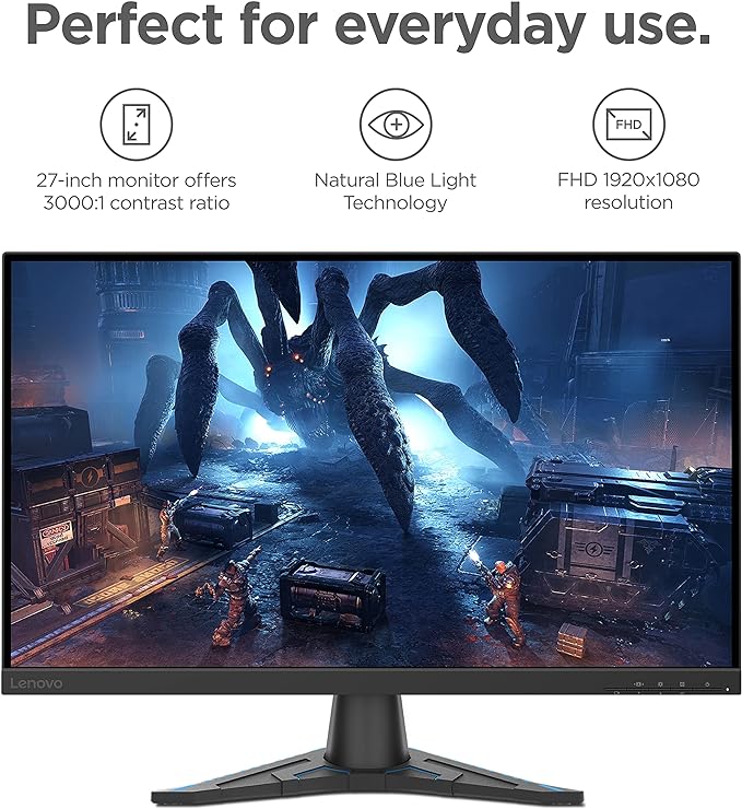 BRAND NEW Lenovo G27e-20 - Gaming Monitor - 27 Inch FHD - 100 Hz - AMD FreeSync Premium