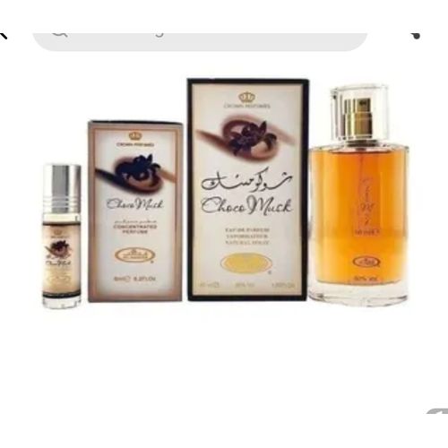 Chocolate Choco Musk Al Rehab Crown Perfumes 50ml Spray + choco musk 6ml Perfume Oil