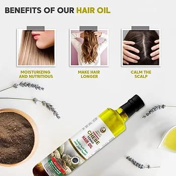 Chebe Tchad Chebe Oil for Hair Growth with Ready to use Chebe Powder 250ml