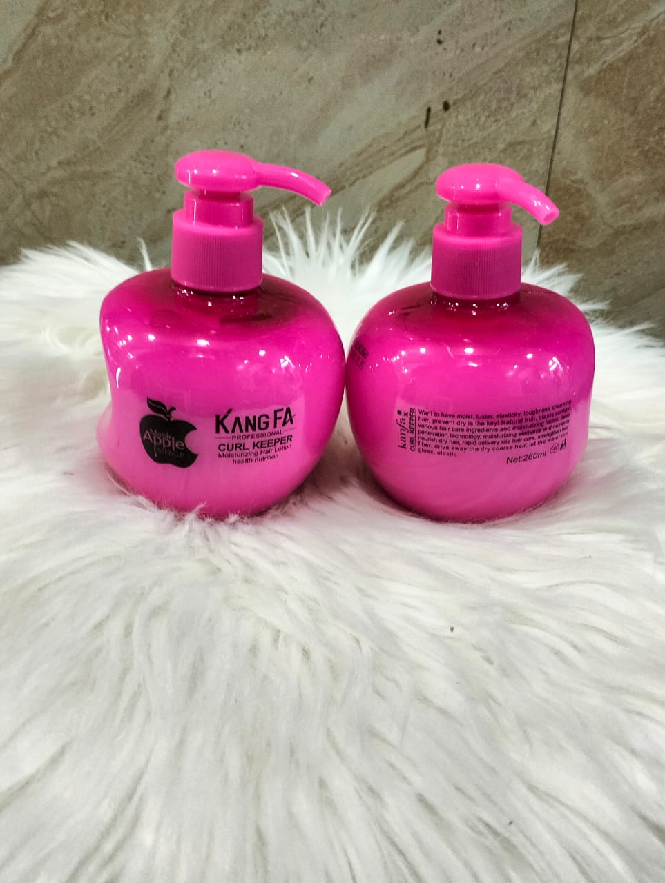 KangFa Curl Keeper  260ml - For Curly Wigs/Human Hair and Weaves (pink)