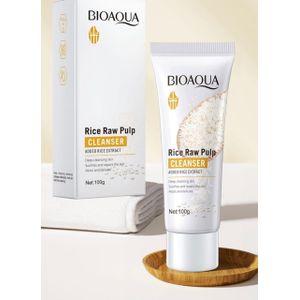 BIOAQUA  Rice Raw Pulp EYE CREAM Plus CLEANSER Plus TONER plus LOTION Plus RICE RAW CREAM Plus RICE RAW SERUM  + BODY LOTION + WHITE GEL + 10 PCS OF FACIAL MASKSBIOAQUA