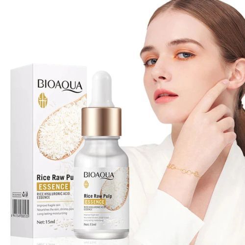 BIOAQUA  Rice Raw Pulp EYE CREAM Plus CLEANSER Plus TONER plus LOTION Plus RICE RAW CREAM Plus RICE RAW SERUM  + BODY LOTION + WHITE GEL + 10 PCS OF FACIAL MASKSBIOAQUA