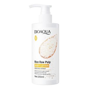 BIOAQUA  Rice Raw Pulp EYE CREAM Plus CLEANSER Plus TONER plus LOTION Plus RICE RAW CREAM Plus RICE RAW SERUM  + BODY LOTION + WHITE GEL + 10 PCS OF FACIAL MASKSBIOAQUA