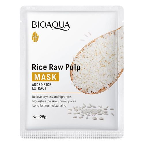 BIOAQUA  Rice Raw Pulp EYE CREAM Plus CLEANSER Plus TONER plus LOTION Plus RICE RAW CREAM Plus RICE RAW SERUM  + BODY LOTION + WHITE GEL + 10 PCS OF FACIAL MASKSBIOAQUA