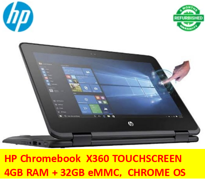 {Hot Offers} Refurbished HP X360 Chromebook Touchscreen  4GB RAM / 32GB Storage Intel Celeron N4020 11.5"  Laptops Computers Notebook