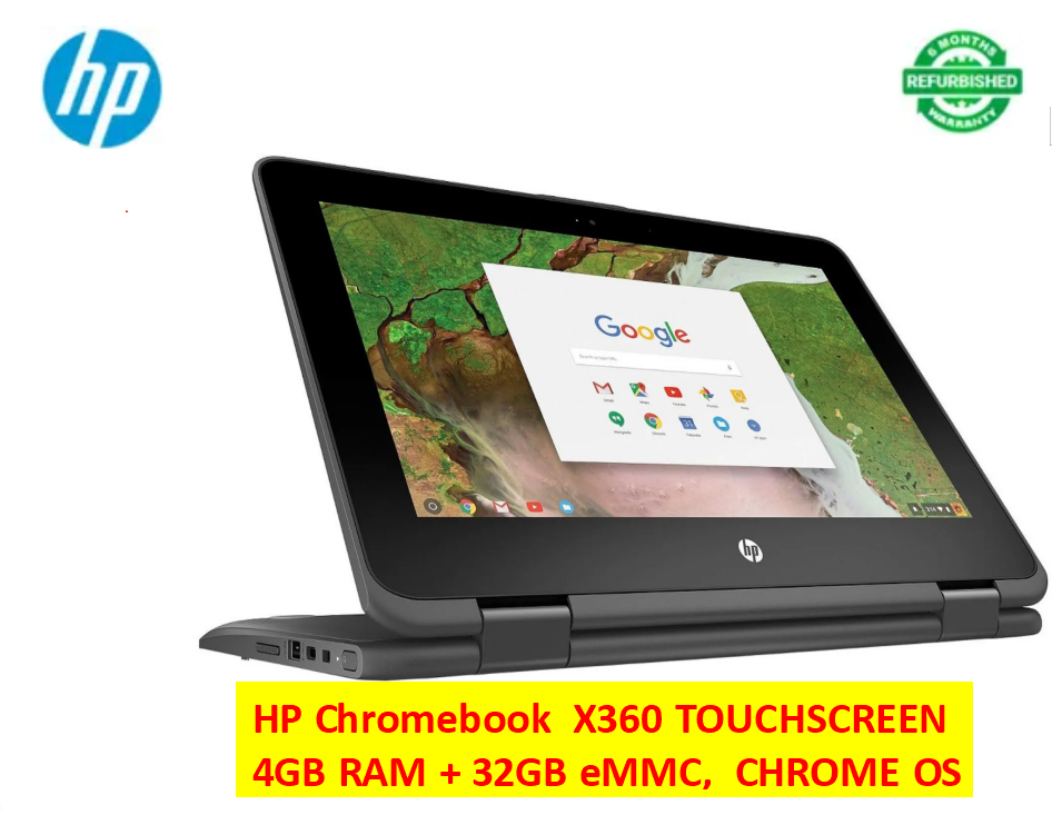 {Hot Offers} Refurbished HP X360 Chromebook Touchscreen  4GB RAM / 32GB Storage Intel Celeron N4020 11.5"  Laptops Computers Notebook