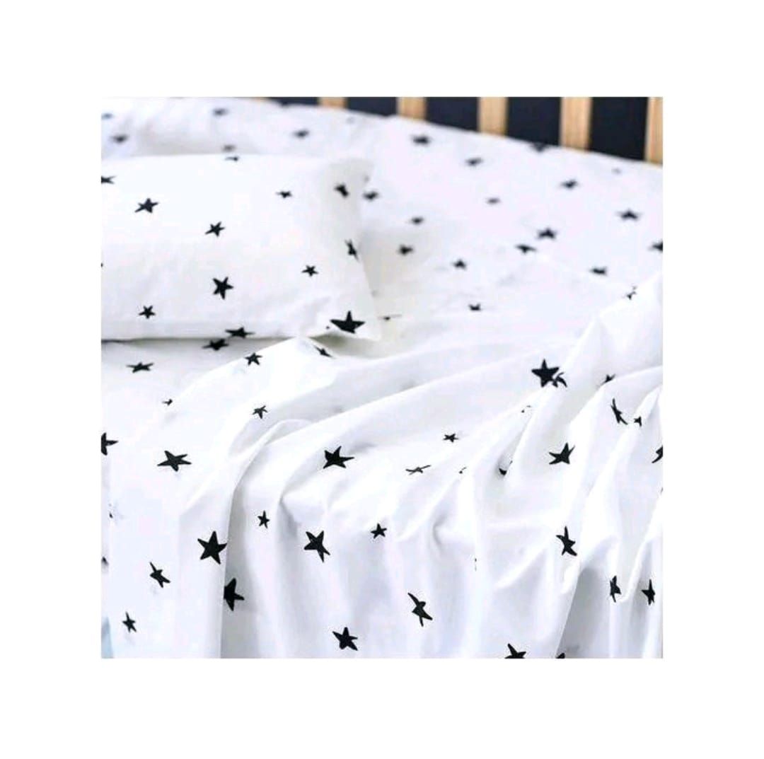 6x6 Star Bedsheet Set 4 Pcs (2 Bedsheets & 2 Pillowcases)