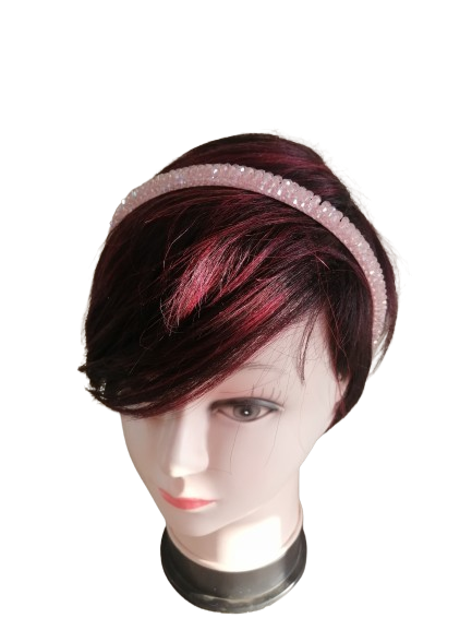 Pink Crystal Alice bands hair or wig accessory for ladies