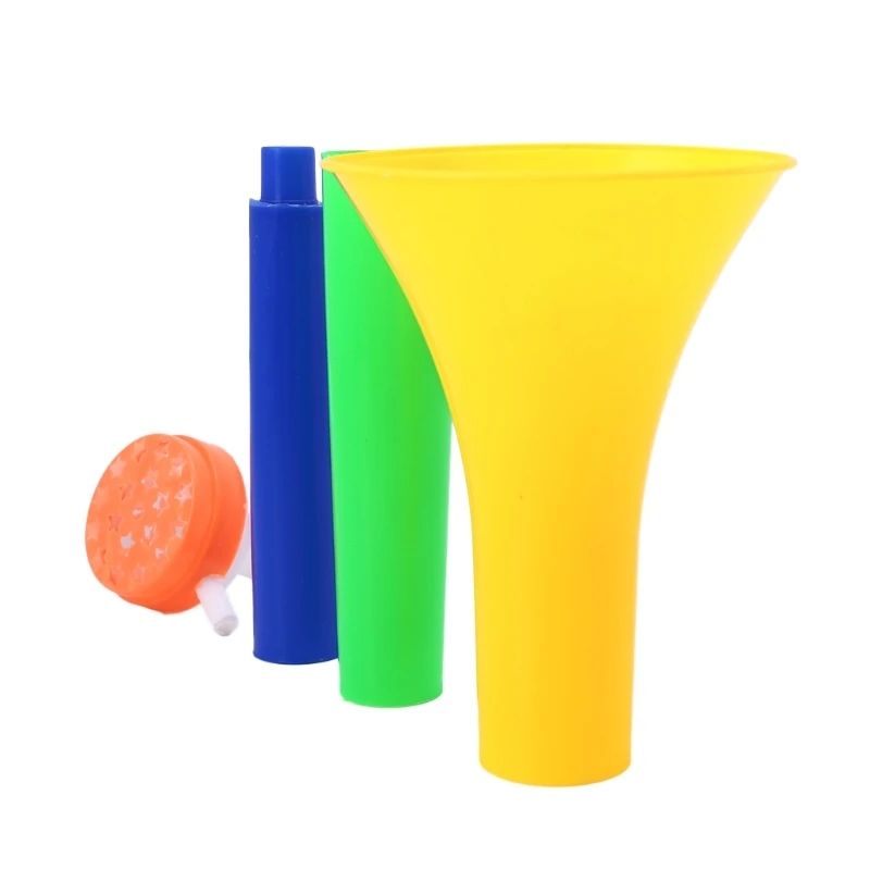 Vuvuzela Stadium Cheering Horn Fun Outdoor toy Sports equipment Cartoon- themed musical instrument, Multi- coloured Vuvuzela cheering toy horn