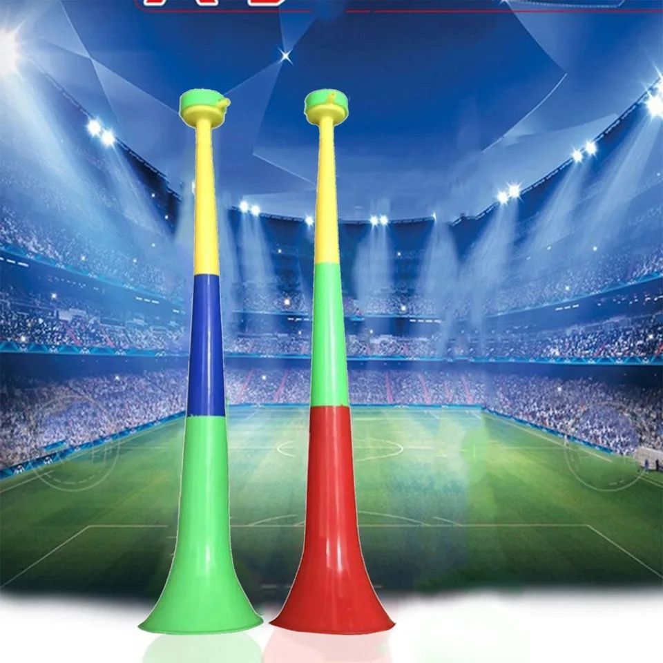 Vuvuzela Stadium Cheering Horn Fun Outdoor toy Sports equipment Cartoon- themed musical instrument, Multi- coloured Vuvuzela cheering toy horn