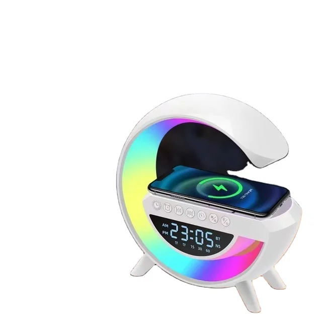 FACTORY Price Portable & Rechargeable Decor Lamp With 7 Coloured Light changes, Bluetooth Speaker, High quality sound, Display Clock &Alarm Clock, Indoor & Outdoor Decoration, Camping equipment