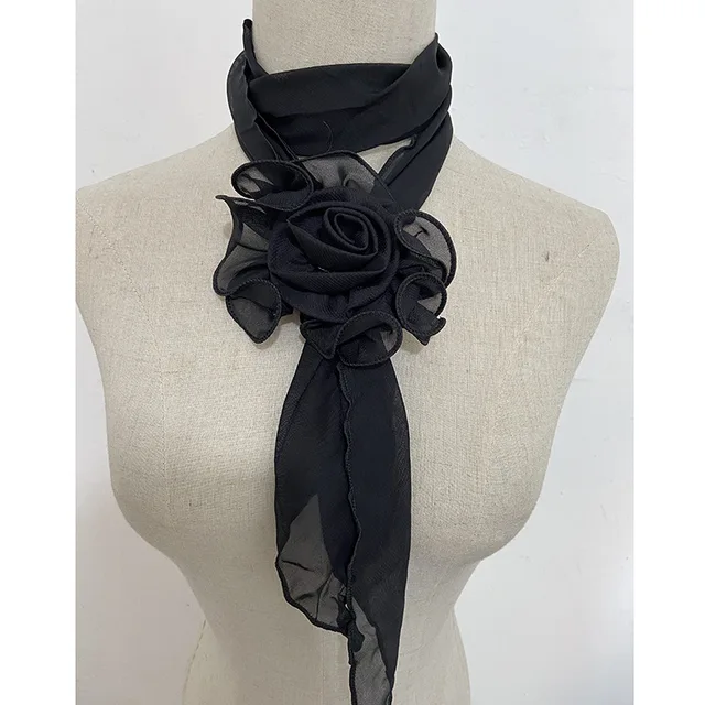 High fashion neck scarf & flower Women accessories Handbag scarf accessories for all occasions