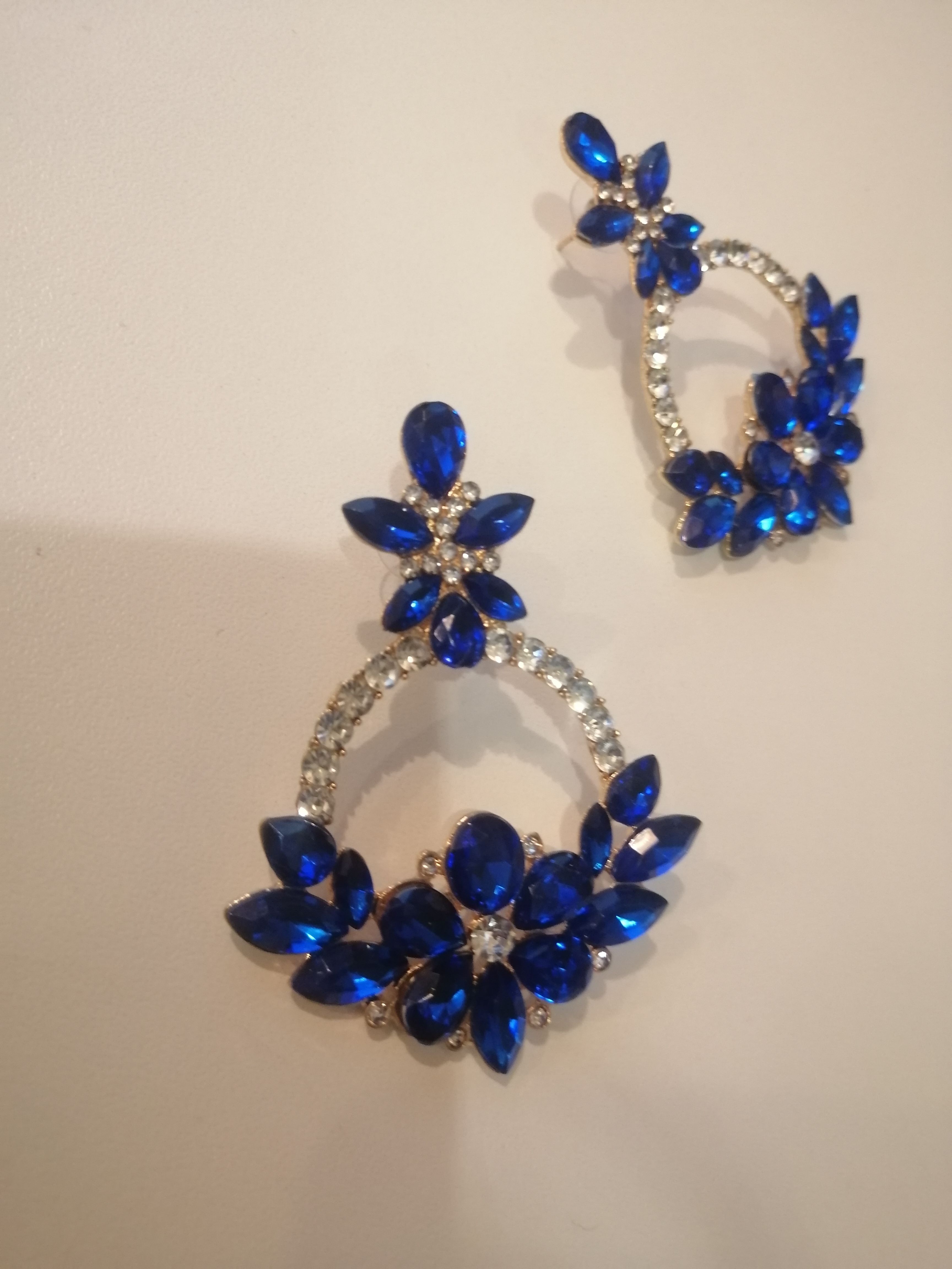 Fashion Jewellery Earrings Blue Crystal Rhinestone Studs Elegant Drop and Dangle for all occasions