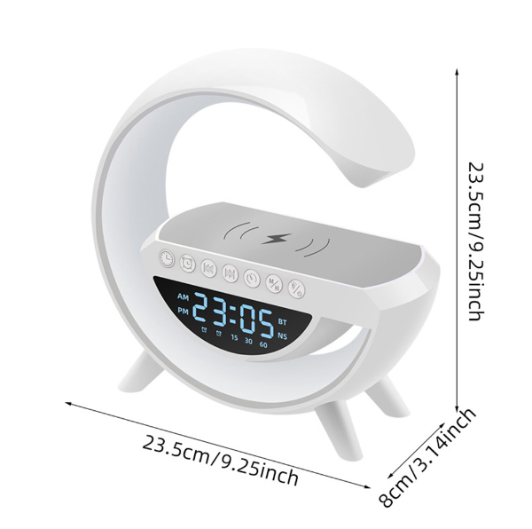 FACTORY Price Portable & Rechargeable Decor Lamp With Bluetooth Speaker & 7 different Light colours, High quality sound, Display Clock &Alarm Clock, Indoor & Outdoor Decoration, Camping equipment