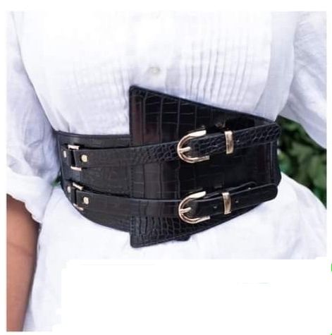 Fashionable Ladies' chunky belts, Stretchable Women's slim corsets, Elegant waist accessory, Classy & smart ladies evening wear accessories
