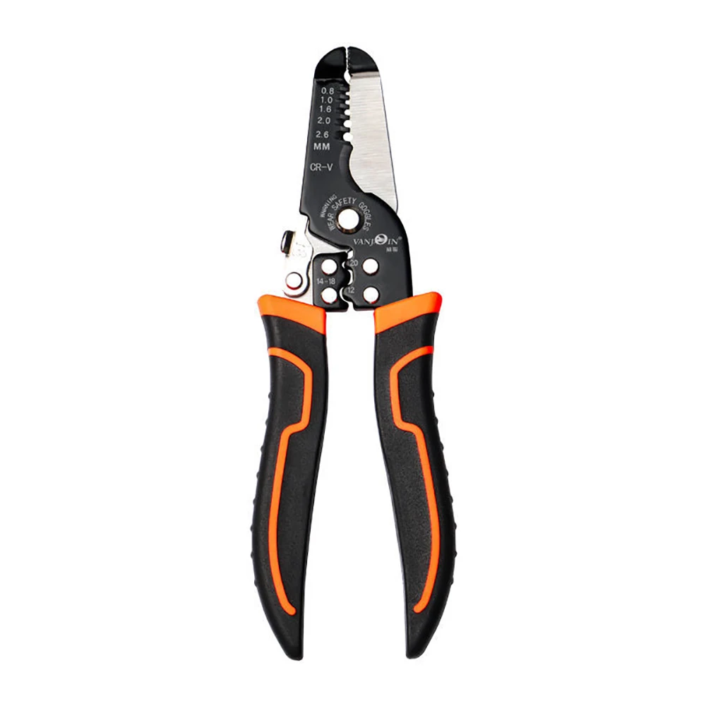 175mm Wire Stripper Puller Multifunctional Electrician Crimping Stripper Household Network Cable Terminals Crimp Tool