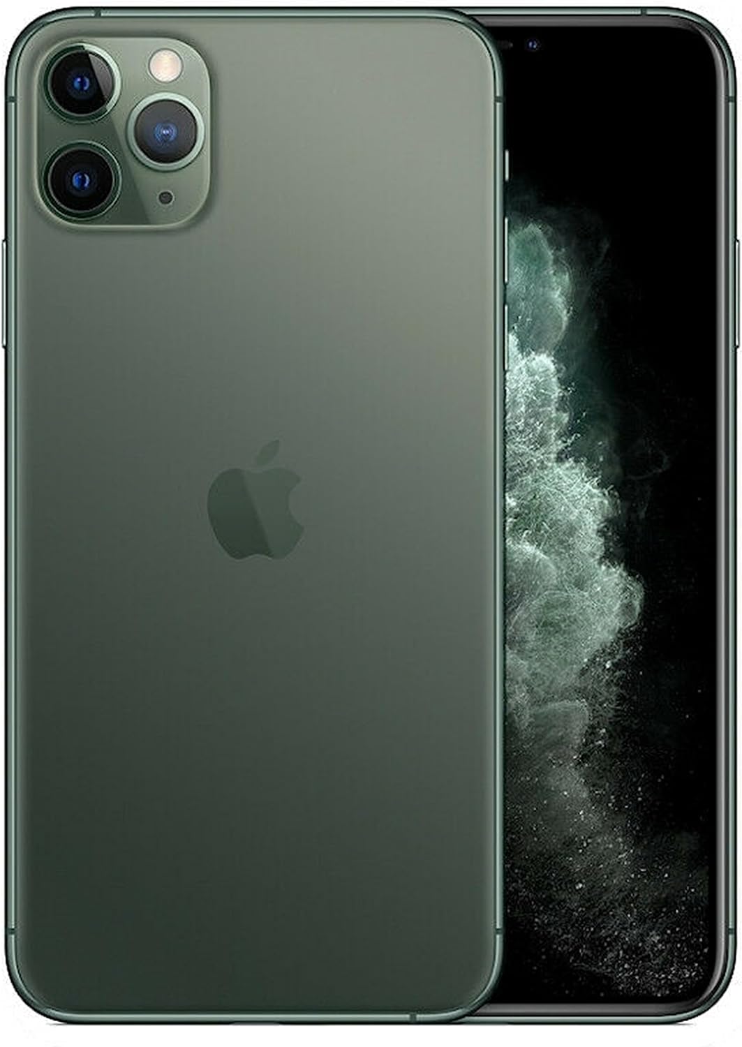 Apple iPhone 11 Pro Max, dual Version, 256GB, Midnight Green - Unlocked (Renewed)