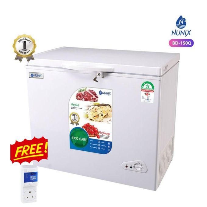 150L NUNIX CHEST FREEZER WITH FREE FRIDGE GUARD