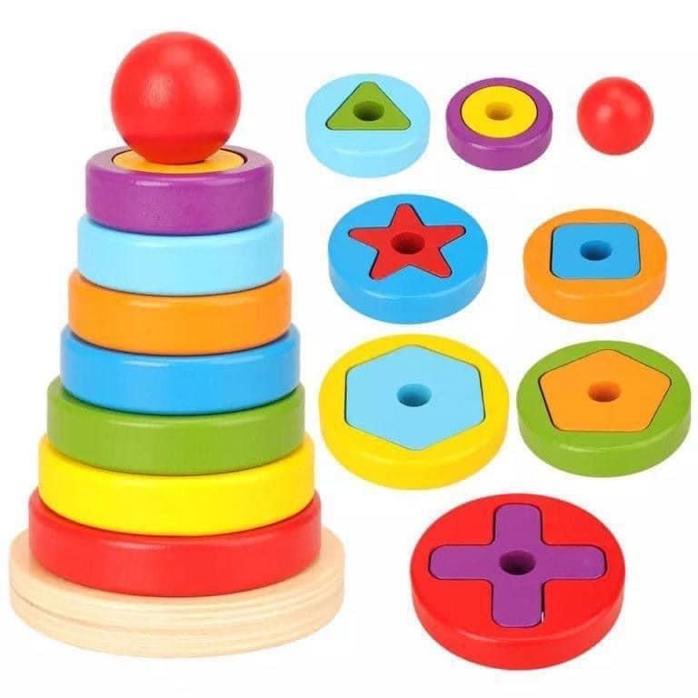 Rainbow Tower Educational Toy