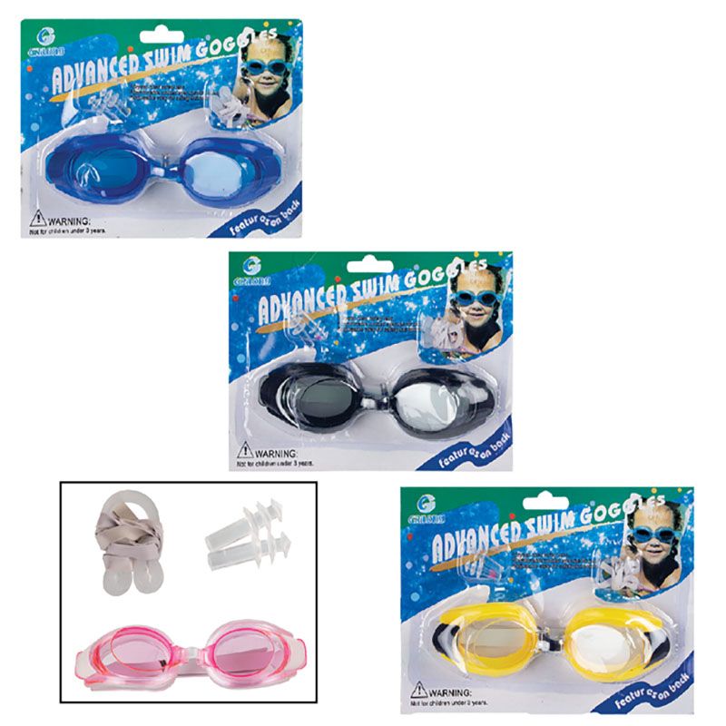 Kids  Swimming Goggles With Ear-Plug & Nose-Clip