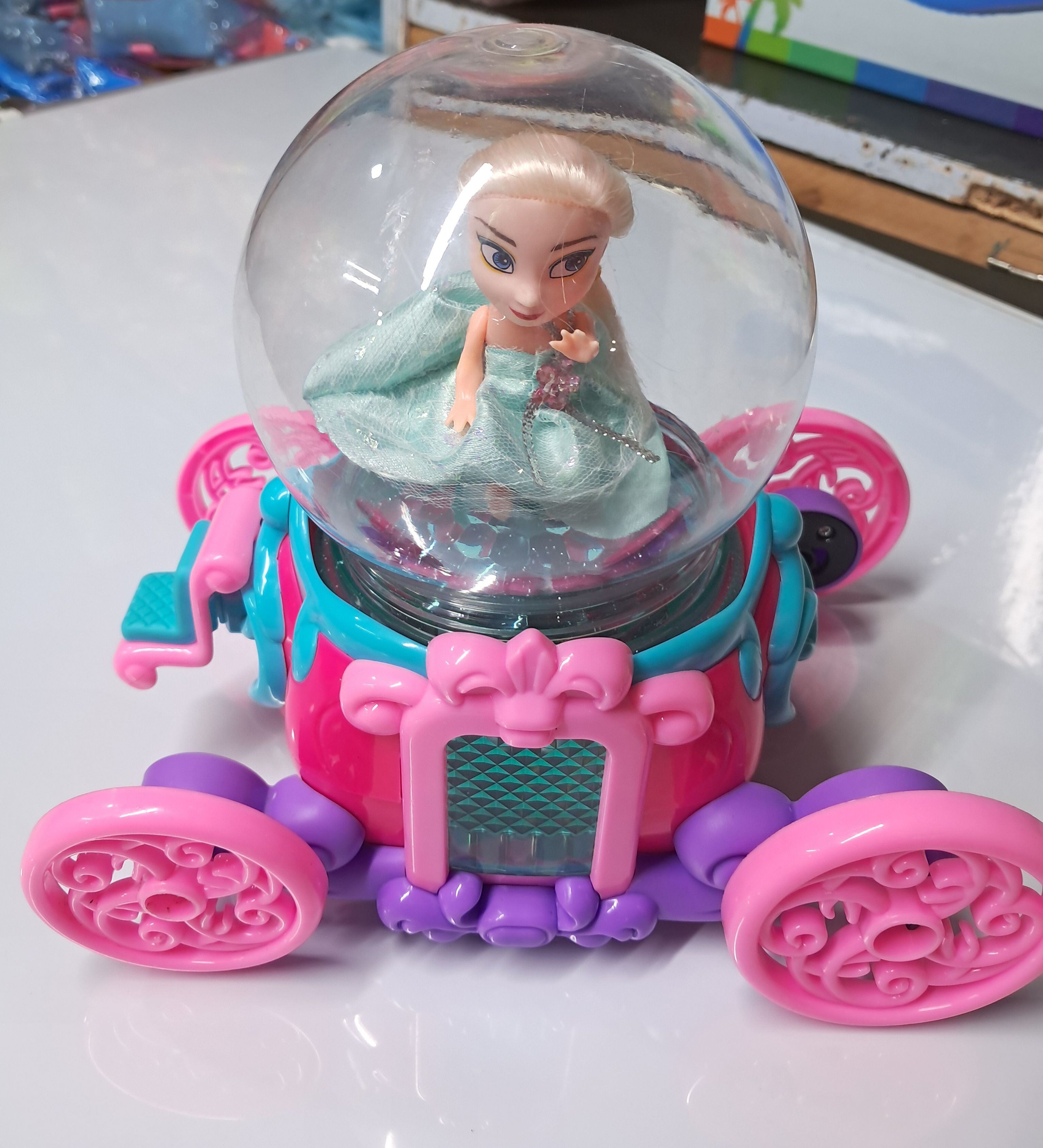 Princess Doll with Chariot with Music & Light,Toys for Kids