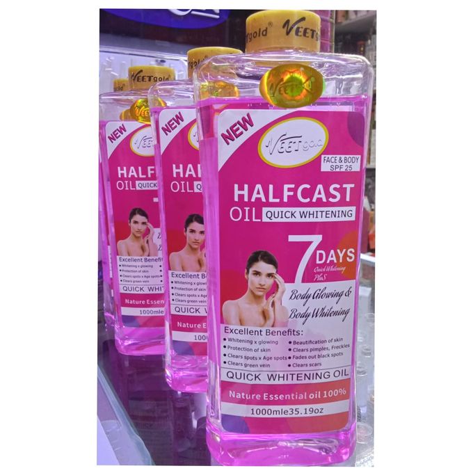 VEET GOLD Half Cast Oil - 7 Days Quick Whitening Oil
