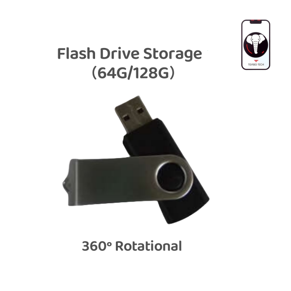 Foldable Metal Plastic Rotational USB Flash Disk 64G 128G Flash Drive Storage  Flash Memory Disk,Plug In and Stay,Storage USB for Laptop, Tablet, Car PC Memory Stick Data Storage Silver Easy to carry