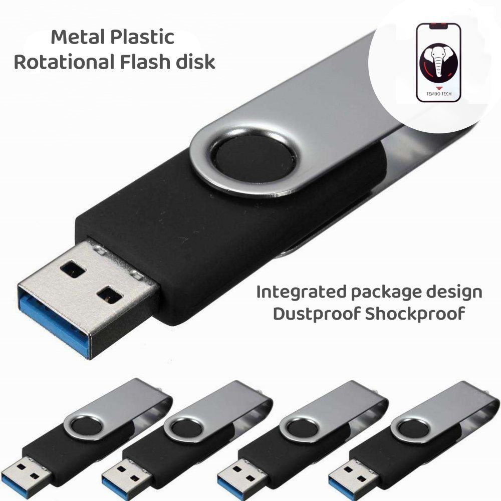 Foldable Metal Plastic Rotational USB Flash Disk 64G 128G Flash Drive Storage  Flash Memory Disk,Plug In and Stay,Storage USB for Laptop, Tablet, Car PC Memory Stick Data Storage Silver Easy to carry