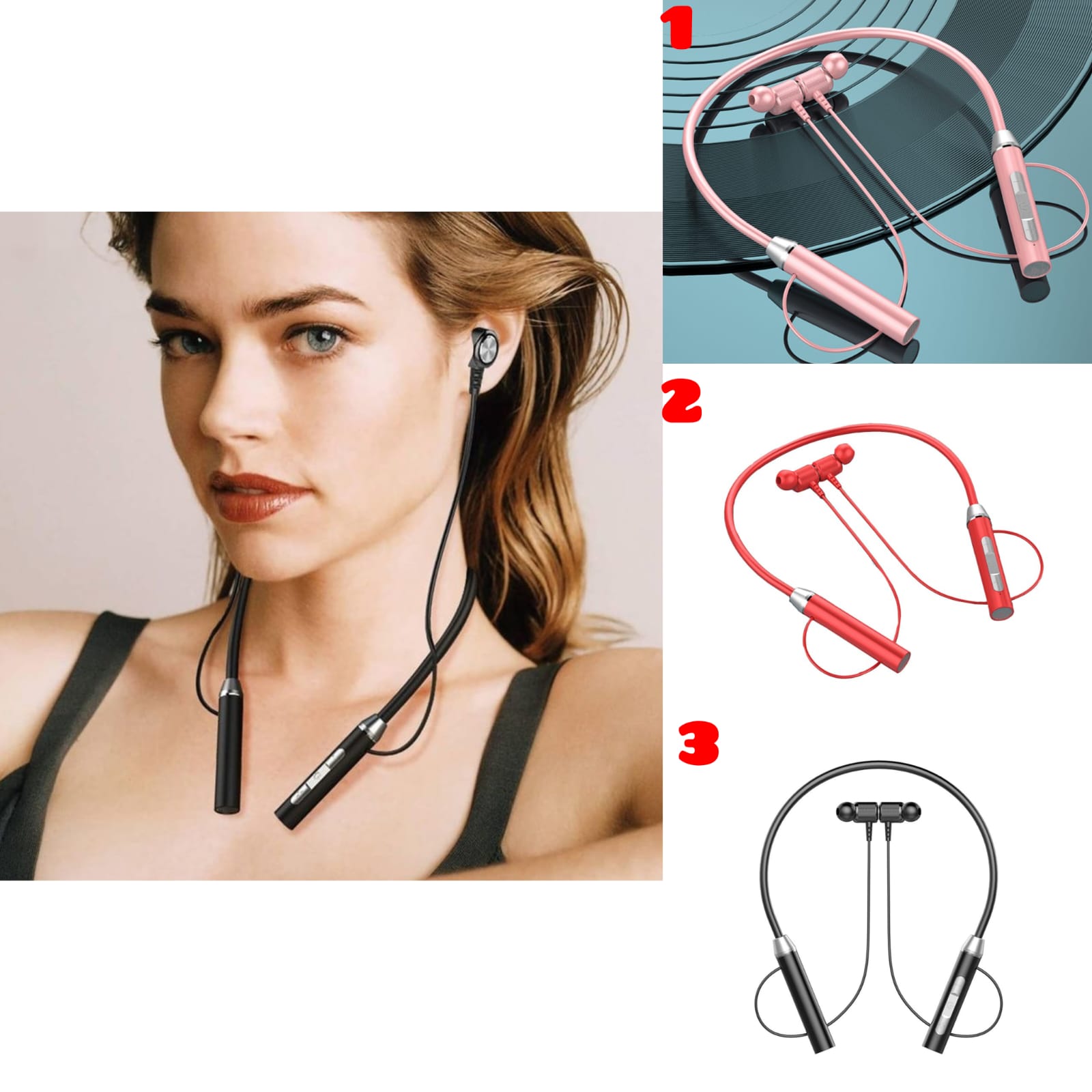 NECKBAND  BLUETOOTH EARPHONES(HEADSETS)