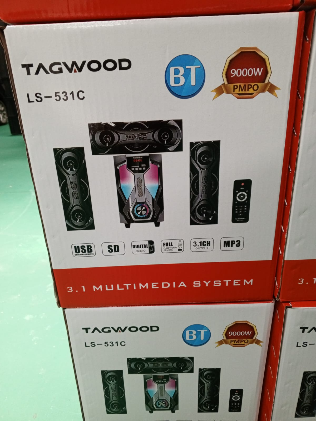 Brand New TAGWOOD LS-531C 3.1CH 6000W PMPO Woofer Home Audio Speaker BLUETOOTH/FM/SB/USB Subwoofer Speaker System