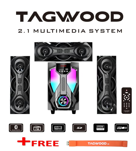 Brand New TAGWOOD LS-531C 3.1CH 6000W PMPO Woofer Home Audio Speaker BLUETOOTH/FM/SB/USB Subwoofer Speaker System