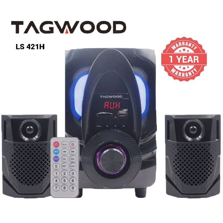 (New Arrival) TAGWOOD LS-421H 2.1CH 6000W PMPO Woofer Home Audio Speaker Bluetooth Speaker /FM/SB/USB Subwoofer Speaker System