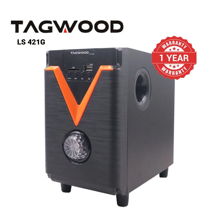 (New Arrival) TAGWOOD LS - 421G 2.1CH 6000W PMPO Woofer Home Audio Speaker Bluetooth /FM/SB/USB Subwoofer Speaker System