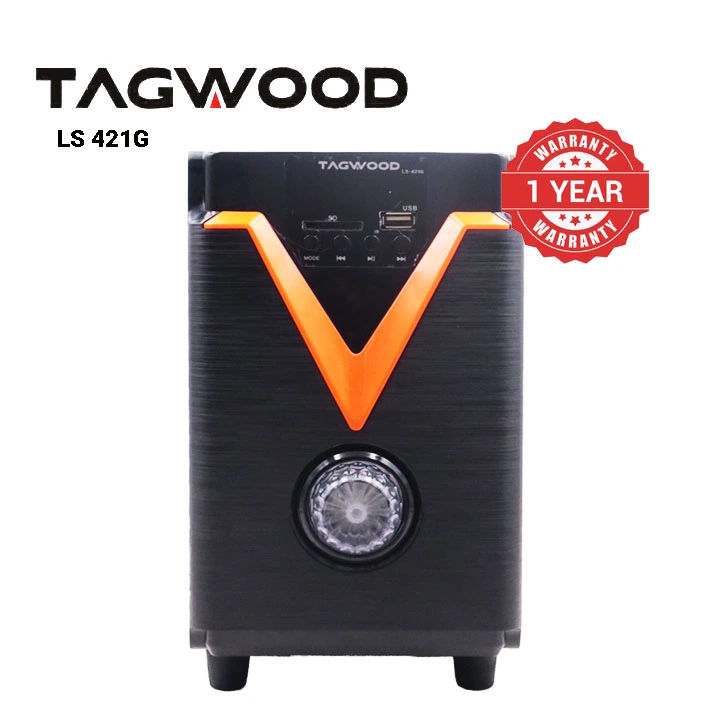 (New Arrival) TAGWOOD LS - 421G 2.1CH 6000W PMPO Woofer Home Audio Speaker Bluetooth /FM/SB/USB Subwoofer Speaker System