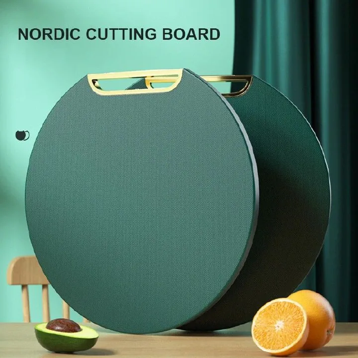 Multipurpose Nordic chopping board both sides are usable and the handle can be used as a stand