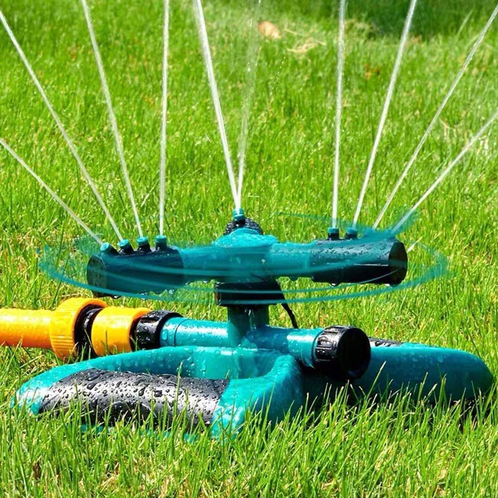 3-arm garden sprinkler with 2 spray options now available 
NB Doesn't include pipe.