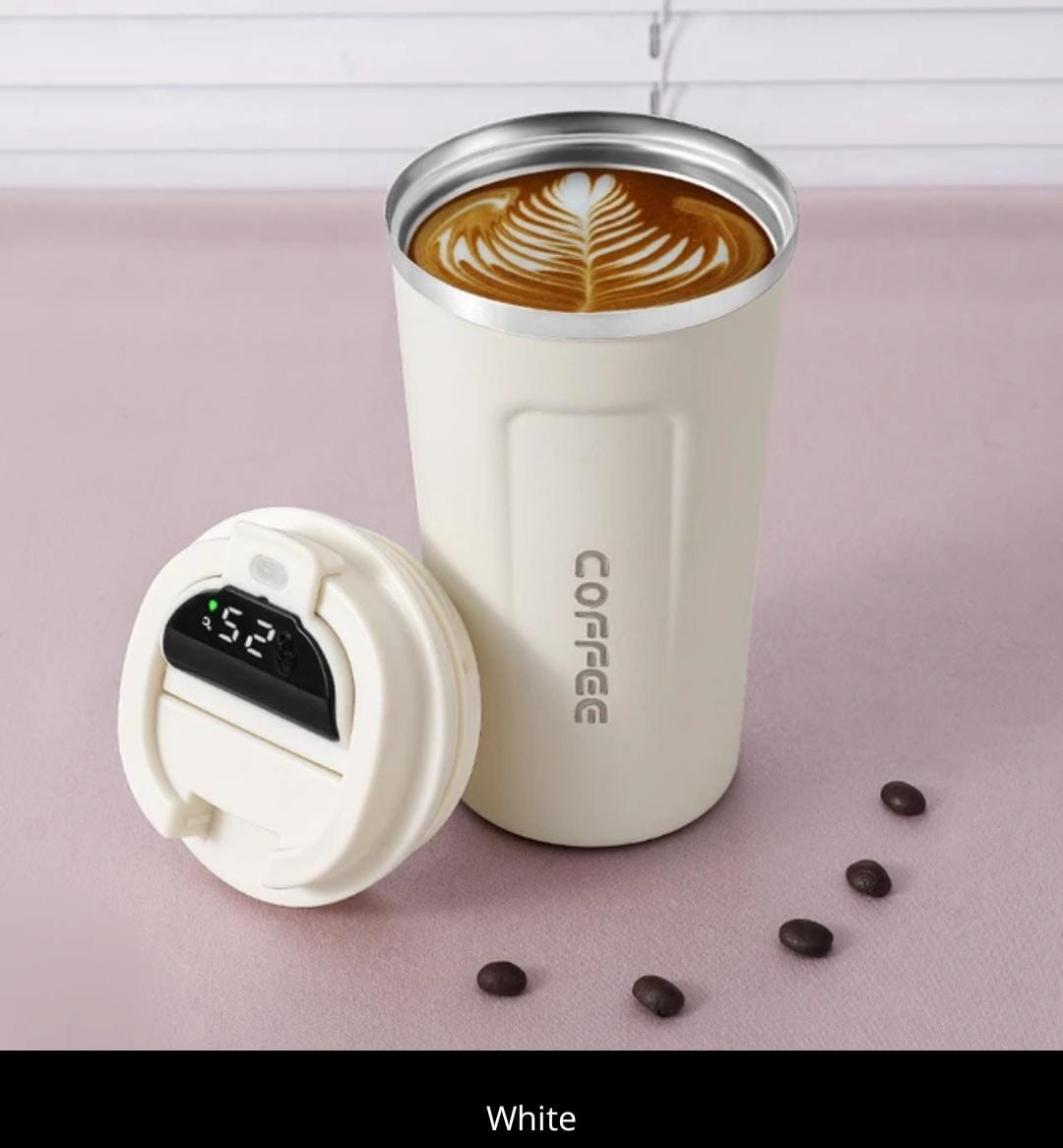 510mls ThermoCup with smart LED temperature display thermometer for your 6-hour travel and keep your coffee warm