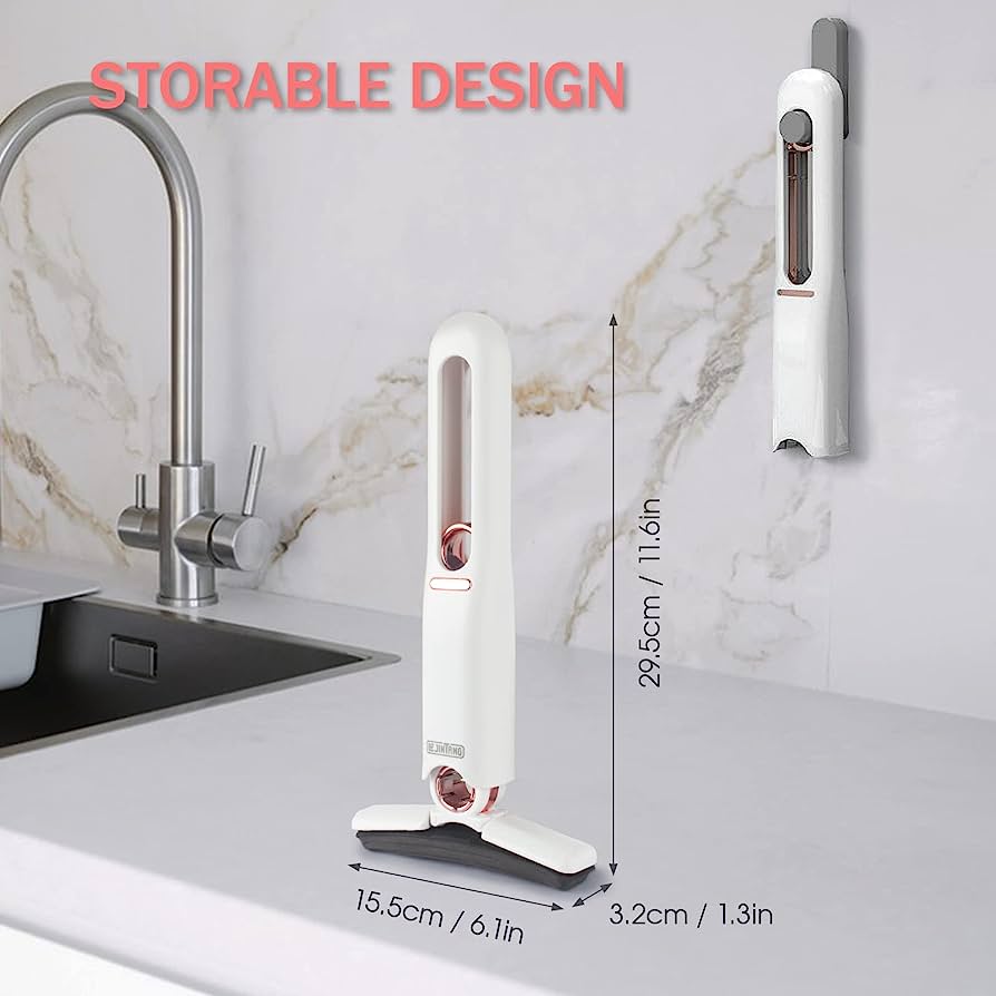 Desktop mini mop that can be squeezed by oneself.